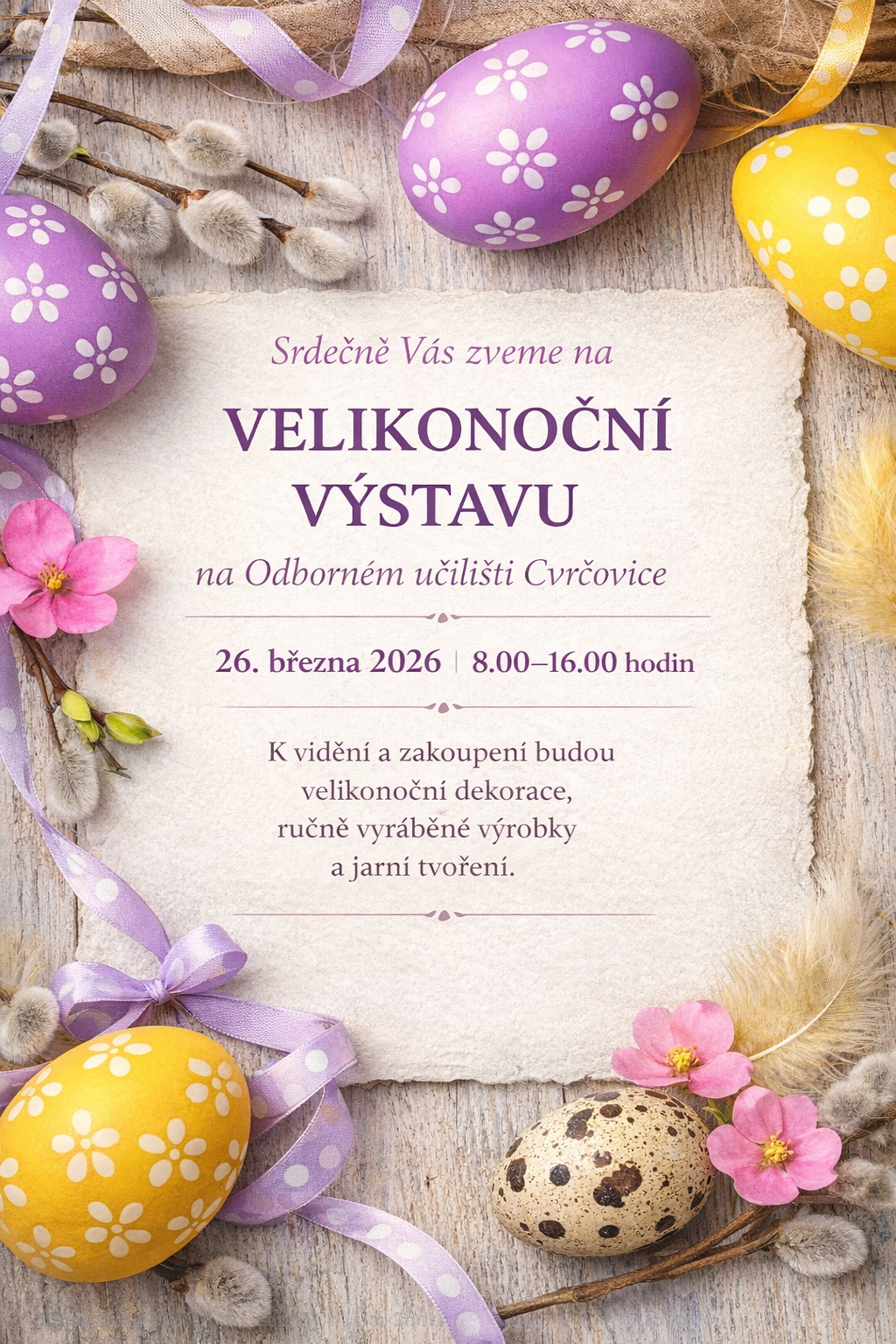 Velikonoční výstava ve Cvrčovicích