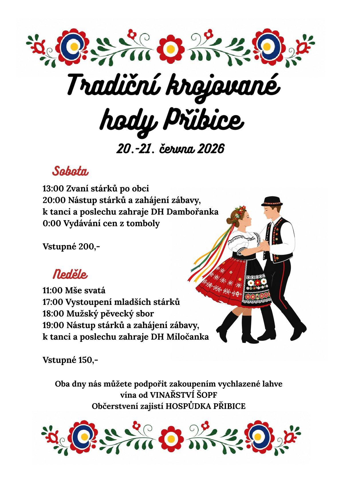 Tradiční krojované hody Přibice
